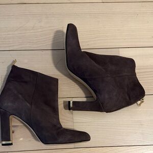 Kate Spade Dark Brown Ankle Booties